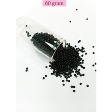Royaleks Group Dökme Cam Kum Boncuk (11/0) 2 mm - 60 Gram -  Siyah - BNC045