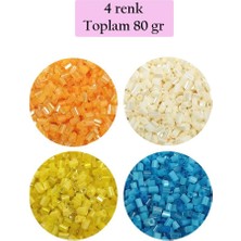 Royaleks Group Kesme Cam Boncuk 2mm - 4 Renk - Toplam 80 Gram - BNC443