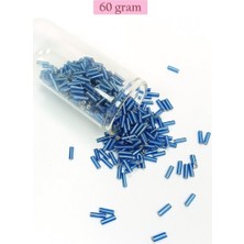 Royaleks Group Uzun Boru Kesme Boncuk Çap 2mm Uzunluk 10 mm - 60 Gram - Mavi - BNC281