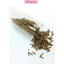 Royaleks Group Uzun Boru Kesme Boncuk Çap 2mm Uzunluk 10 mm - 60 Gram - Parlak Gold - BNC288