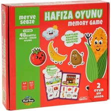 Alkasaz Kutulu Hafıza Oyunu Meyve Sebze 48 Parça