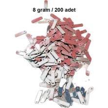 Royaleks Group Koyu Pembe 15 x 5 mm Dantel Oya Yazma Halhal Abiye Lazer Kesim Pul 200 Adet / 8 Gram