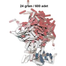 Royaleks Group Koyu Pembe 15 x 5 mm Dantel Oya Yazma Halhal Abiye Lazer Kesim Pul 600 Adet / 24 Gram