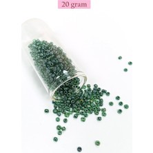 Royaleks Group Dökme Cam Kum Boncuk (8/0) 3 mm - 20 Gram - Parlak Yeşil - BNC162