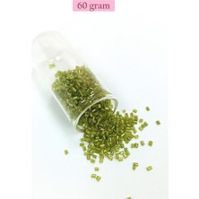 Royaleks Group Kesme Cam Boncuk 2mm - 60 Gram - Şeffaf Çimen Yeşili - BNC393