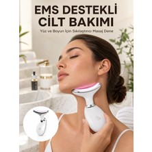 Alkasaz Cilt Yenileyici Şarjlı Güzellik Aleti – Pozitif/negatif Iyon, Titreşimli Masaj ve Kırmızı-Mavi-Yeşil Işıkla Yeni Nesil