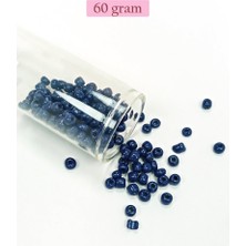 Royaleks Group Dökme Cam Kum Boncuk Büyük Boy (6/0) 4 mm - 60 Gram - Lacivert - BNC134