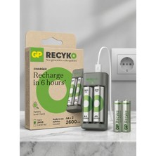Gp E221 2 Kanallı Aa*2 2600 Mah Şarj Cihazı Pilli