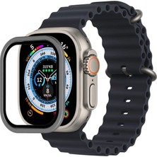 Aydogan's Ayd Apple Watch Ultra 49MM Alüminyum Kasa Cam Ekran Koruyucu - Gri