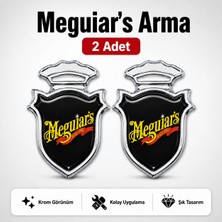 Şimika Megulars Chia Arma Krom Oto Amblem – 5 × 3,5 cm