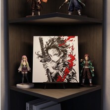 Nokta Labs Demon Slayer Tanjiro Kamado Hueforge 3D Dekoratif Masaüstü Tablo - Demon Slayer - Tanjiro Hueforge