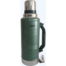 NEVVALİFE Gint 1.250ML Yeşil Renk 48 Saat Sıcak ve Soğuk Garantili Aile Boyu Piknik, Dağcı, Sporcu ve Kamp Için Vakumlu Paslanmaz Çelik Termos