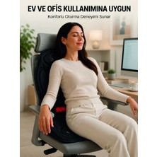 Hace Bazaar Isısıtmalı Titreşimli Masaj Koltuk Minderi Sırt Bel Boyun Destekli