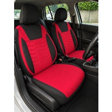 Yıldız Oto Koltuk Kılıfı Hyundai Elantra Uyumlu Kırmızı Pamuklu Kumaş Full Ortopedik Oto  Koltuk Kılıfı (Tam Takım Ön Arka )