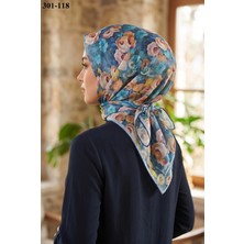 Sharell Gül Desenli Soft Pamuk Eşarp 301-118
