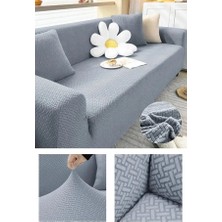 Arife Home Koltuk Örtüsü Tuğla Desen Koltuk Kılıfı Esnek Yıkanabilir 3 Kişilik Bir Adet Sofa Cover