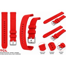 onlinekordon Tcl Movetime MT40, MT40X ve MT40SX Uyumlu Yumuşak Silikon Akıllı Çocuk Saati Kordonu Akıllı Pimli Kolay Sök Tak 18MM