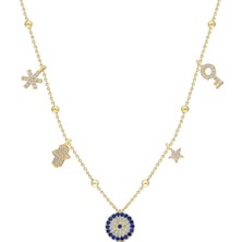 Eva Pırlanta Charm Kolye 718939 Gold