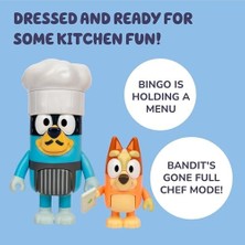 Bg Store 4'lü Oyuncak Figür Oyun Seti, Let's Play Chef Pavlova Küçük Çocuk Heykelcik Oyuncak Seti, Şef Aksesuarlı, 3-5 Yaş Çocuklar Için Poz Verilebilir Figürinler