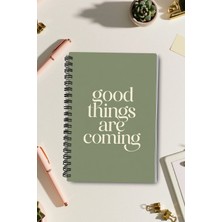giftkonsept "good Things Are Coming" Motivasyon 50 Yaprak 100 Sayfa Sprialli Defter