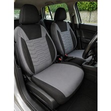Yıldız Oto Koltuk Kılıfı Fiat Linea Uyumlu Gri Pamuklu Kumaş Full Ortopedik Oto  Koltuk Kılıfı (Tam Takım Ön Arka )