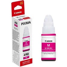 Canon GI-490 Kırmızı Orijinal Mürekkep Şişesi (Pixma G1400 G2400 G3400 G4400 Uyumlu - 7.000 Sayfa)