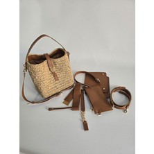 Desaryou Ysl El ve Omuz Çanta Kit - Taba