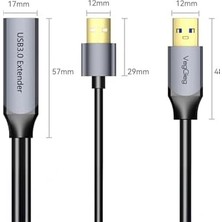 Bg Store USB 3.0 Uzatma Kablosu Sinyal Güçlendirici Extender Destekli Usb-A Uzatıcı Kablo 5 Metre