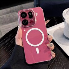 Nanospace Oppo Find X9 Pro Uyumlu Sert Mika Magsafe Şeffaf Kamera Korumalı Kılf