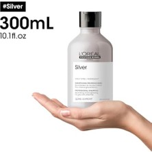 Bg Store Professionnel Paris Serie Expert Silver Çok Açık Sarı, Gri ve Beyaz Saçlar Için Renk Dengeleyici Mavi Şampuan 300ML