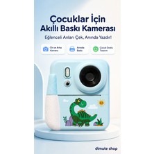 Dimute Shop Dijital Fotoğraf Makinesi Çocuk Termal Resim Kağıt Baskılı Yazıcı Kamera Video Makinesi CMR92