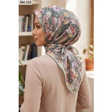 Sharell Gül Desenli Soft Pamuk Eşarp 301-122