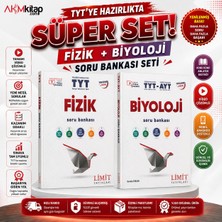 Akm Kitap Limit Yayınları Tyt Fizik ve Tyt Ayt Biyoloji Soru Bankası 2 Kitap Set