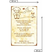 Bg Store Kuşe Kağıt Duvar Posteri Küçük Prens Retro Vintage DRTR0044