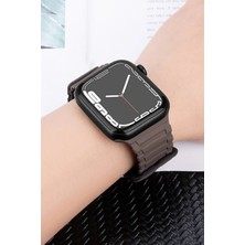Renas Store Newface Apple Watch Ultra 49MM Mountain Kordon - Siyah-Turuncu