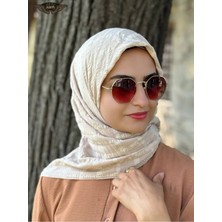 ALDAIYR Jakarlı Pamuk Caz Eşarp 120X120 Pamuk Ikinci Desen