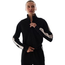 Penti Siyah İpeksi Dokunuş Silky Touch Şerit Detaylı Sweatshirt