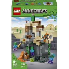 Bg Store Zombi Zindanı 21587-8 Yaş ve Üzeri Çocuklar Için Wasteland Gezgini Minifigürü ve 3 Zombi Figürü Içeren Yaratıcı Koleksiyonluk Oyuncak Yapım Seti, Oyuncu Hediyesi Fikri (284 Parça)