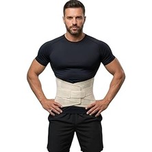 Nacario Veltomed Bej Çelik Balenli Lumbostad 26CM Korse, Ortopedik Korse, Bel Korsesi, Skolyoz, Lomber Disk, Fıtık, Kireçlenme, Karın Destek Standart Beden