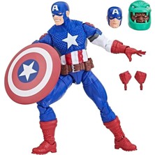 Nacario Hasbro Marvel Legends Series Ultimate Captain America Aksiyon Figürü, The Avengers Classic Comics