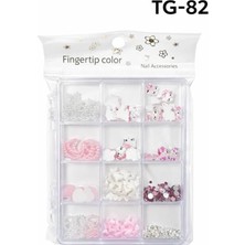 Starseven Fontenay Charm 3D Tırnak Süsleme Protez Tırnak Nail Süsleme Karışık Desenli Tg-82