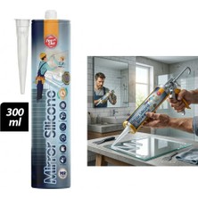 Şeffaf Silikon - 300 ml - Ayna Cam Yapıştırıcı Midastech