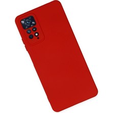 Renas Store Mey Ithalat®   Redmi Note 11 Pro Kılıf Nano Içi Kadife Silikon - Kırmızı