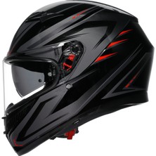 Agv K3 Syth Black Red Kapalı Kask