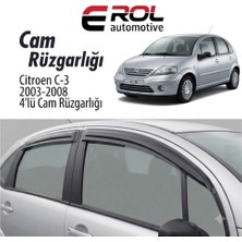 Erol Otomotiv Citroen C3 (2003-2008) 4'lü Cam Rüzgarlığı