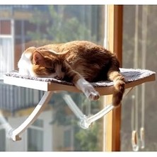 Renas Store Cama Asılan Vantuzlu Plastik Kedi Yatağı (Beyaz)