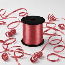 Alet Çantam Kırmızı Renkli Rafya Şerit Kurdele Rabant Balon Hediye Paketi Ipi Süsleme Şeridi 8mm x 200MT
