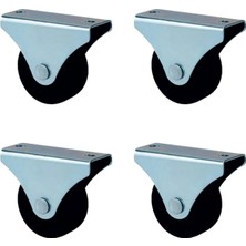 Renas Store Furç Sabit Teker - 56MM - Siyah HKS231 - 4 Adet