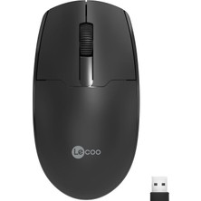 Lenovo Lecoo WS204 Kablosuz 1200DPI+3 Tuşlu Siyah Mouse