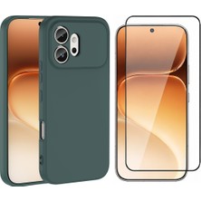 Vendas Honor 600 5g Kılıf Zore Yumuşak Dokulu Mara Lansman Kapak + Cam Ekran Koruyucu